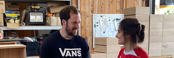 Verpacken der pur natur Musterboxen