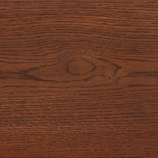 Sample of a floor board in Oak wood, treated with oil with hue »Cherry Coral«