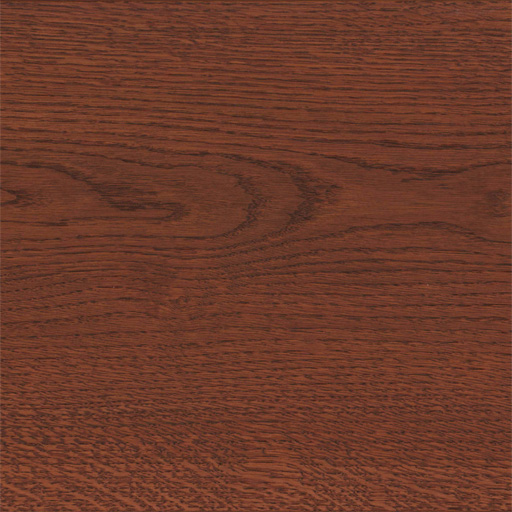 Sample of a floor board in Oak wood, treated with oil with hue »Mahagony«