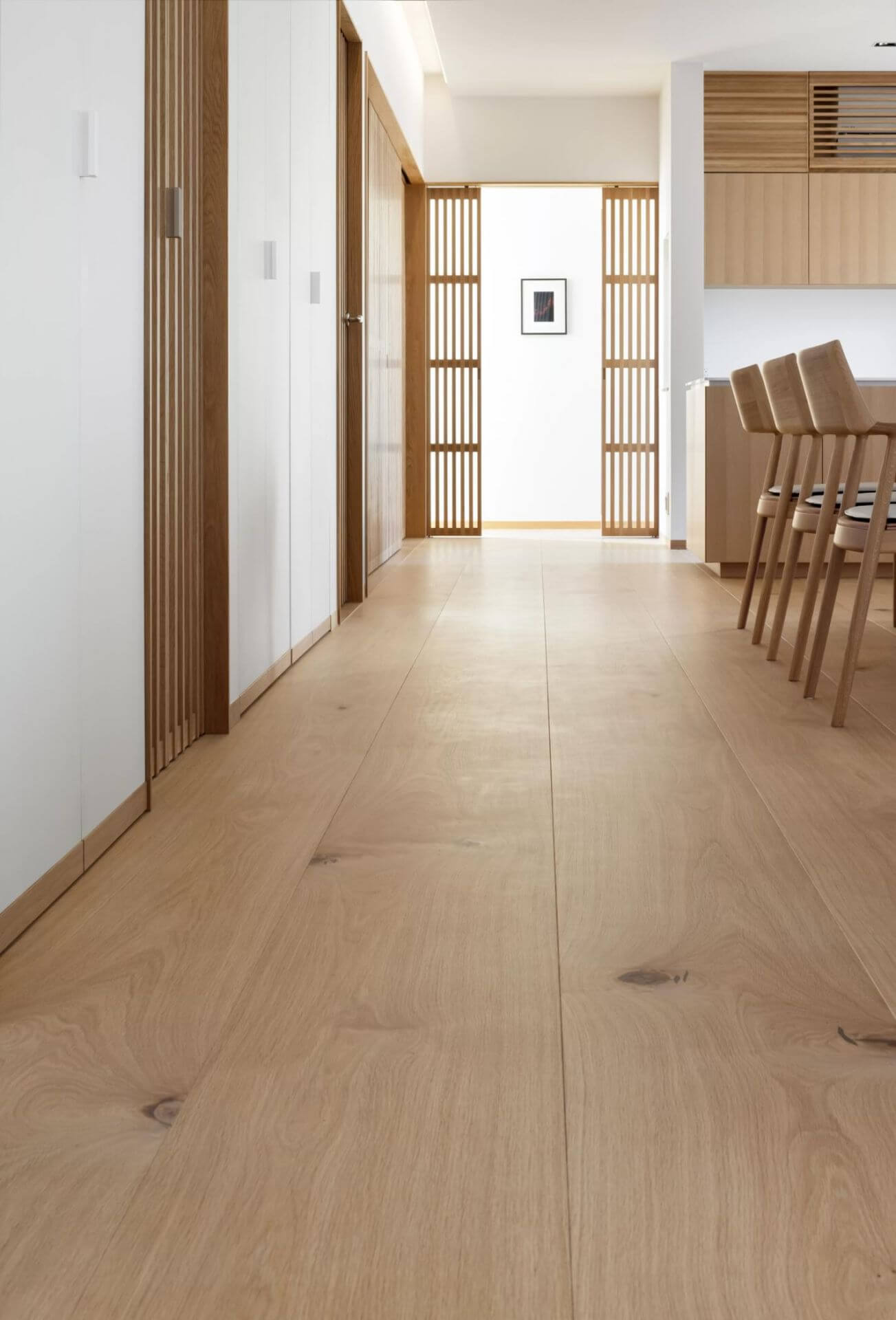 Oak floorboards Select in 350mm width